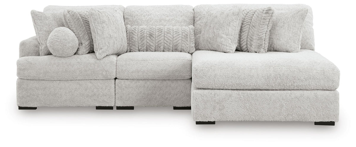 Cuddle Plush 3-Piece Sectional with Chaise (PC59106-SI)