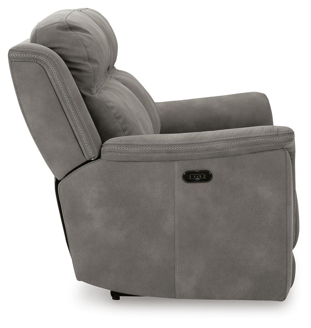 Next-Gen Durapella Power Reclining Loveseat with Console (59301-SI) - Image 13