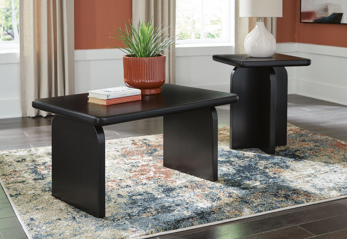 Mitchalli Table (Set of 2) - Black  (T313-SI) - Image 2
