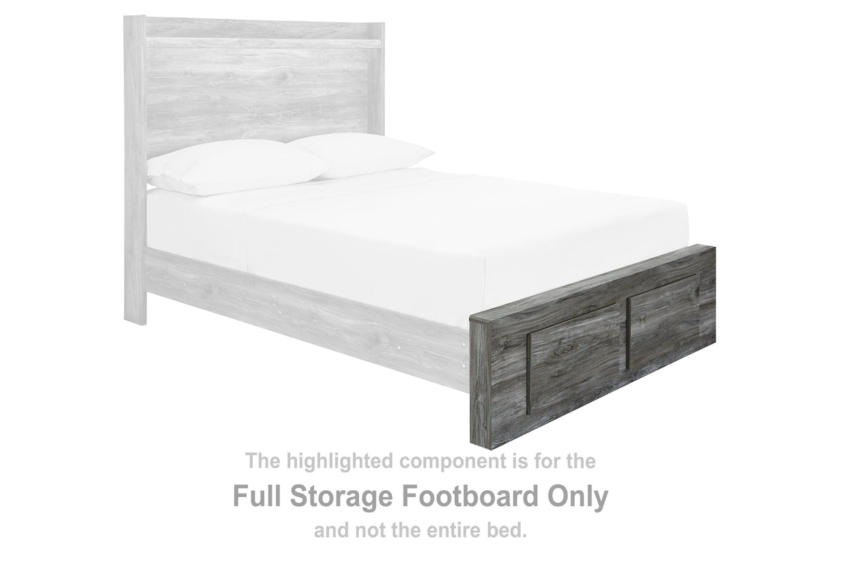 Baystorm Storage Footboard (Youth) - Gray  (B221-SI)
