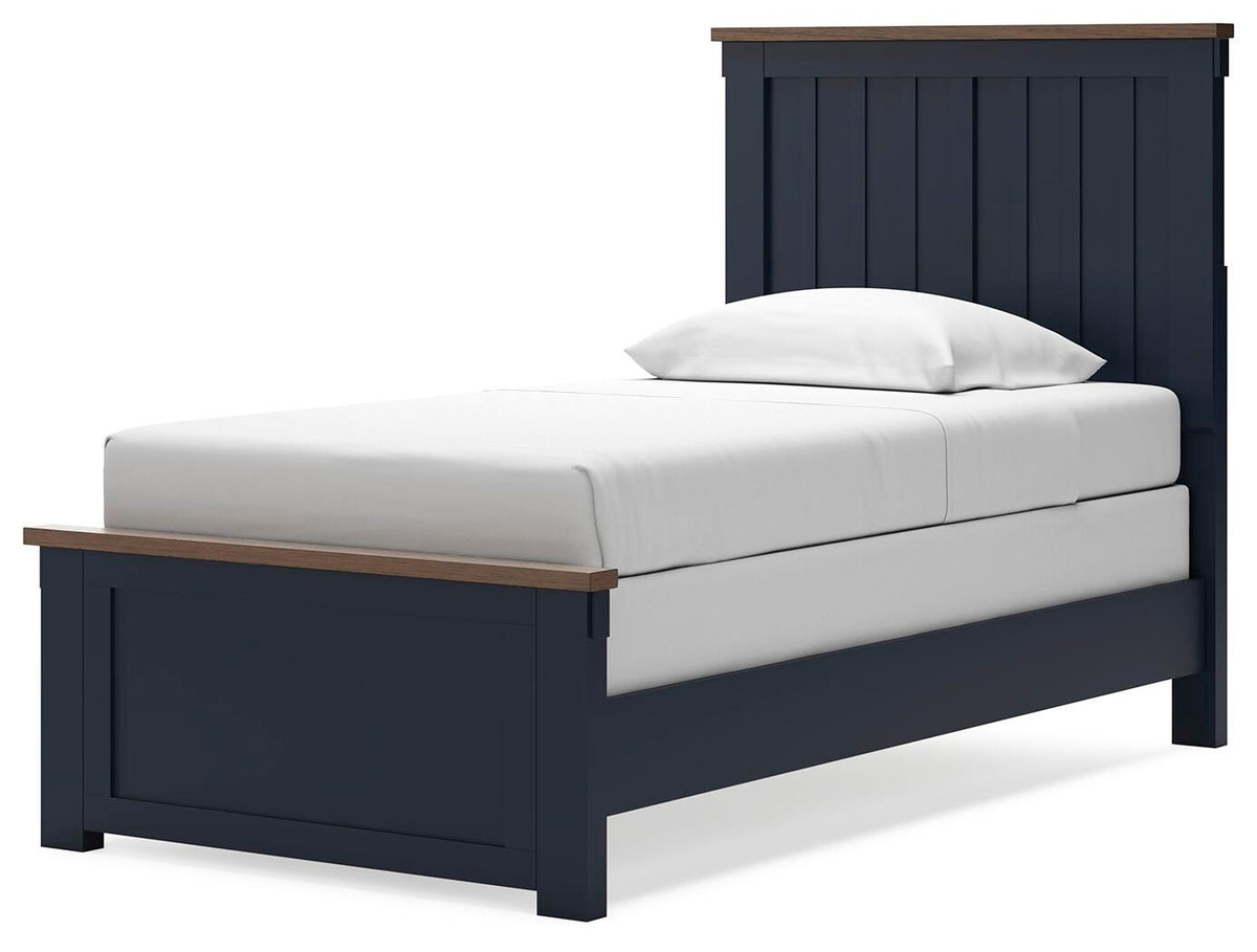 Landocken Panel Bed, Dresser, Mirror and Nightstand (B414-SI) - Image 14