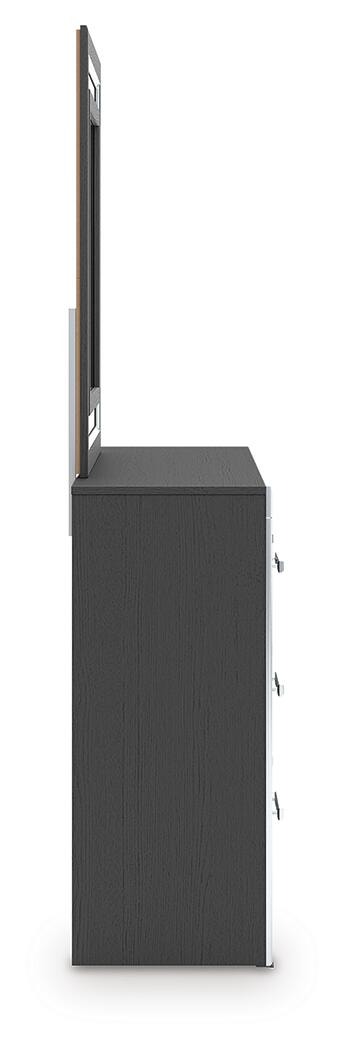 Zuraleus Queen Upholstered Bed, Dresser, Mirror and Nightstand (PCB3380-SI) - Image 5