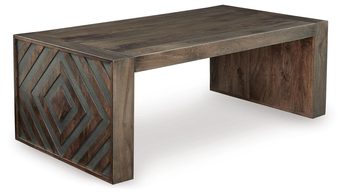 Dreggan Coffee Table - Brown  (T567-SI)