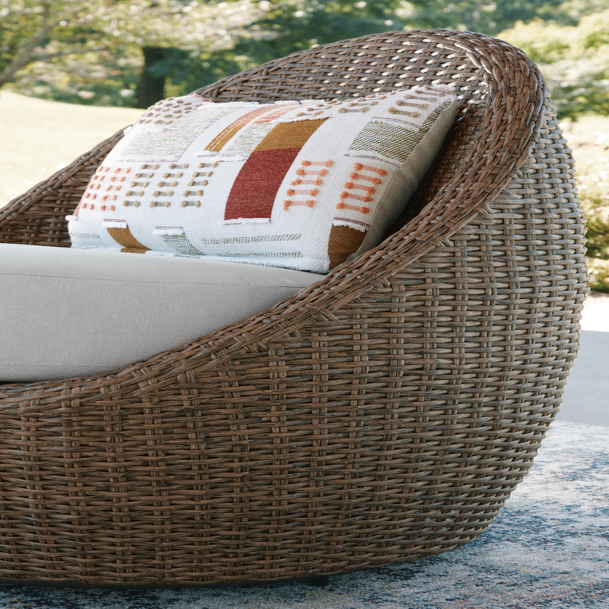 Double Point Outdoor Loveseat/2 Swivel Chairs (Set of 3) (PCP503-SI) - Image 8