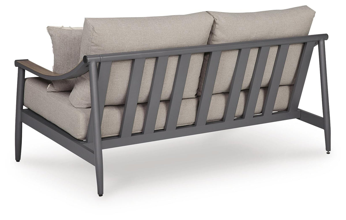 Ocean Beach Outdoor Sofa with Cushion (PCP510-SI) - Image 4