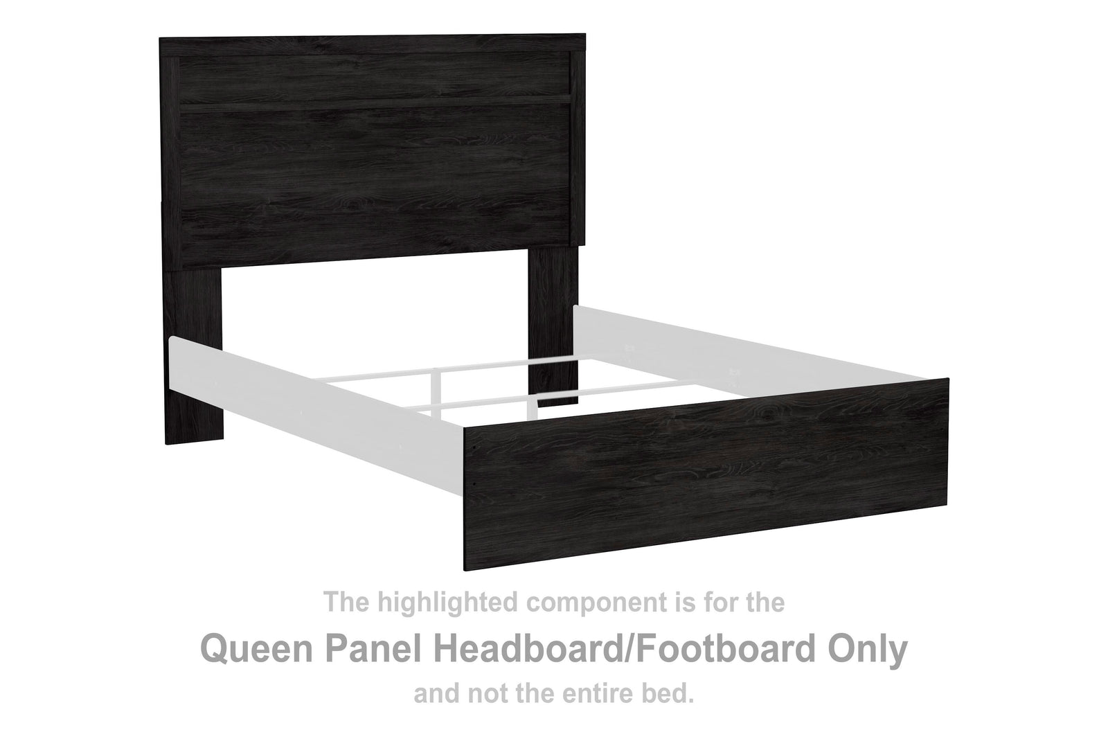 Belachime Panel Headboard/Footboard - Charcoal  (B2589-SI) - Image 3