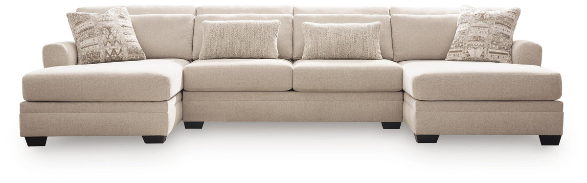 Mandi Point 3-Piece Double Chaise Sectional (62606-SI)