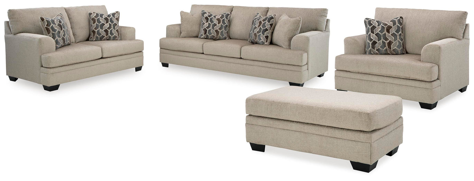 Stonemeade Sofa, Loveseat, Oversized Chair and Ottoman (59504-SI)