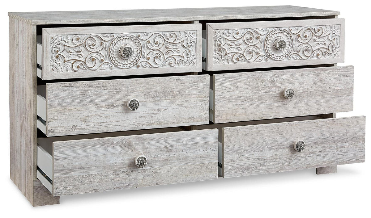 Paxberry Dresser - Whitewash  (EB1811-SI) - Image 4