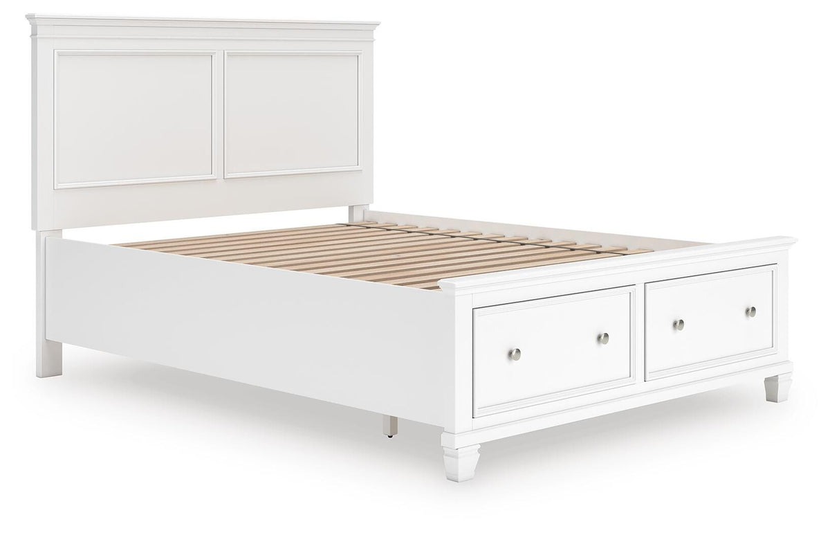 Fortman Panel Storage Bed - White  (B680-SI) - Image 2