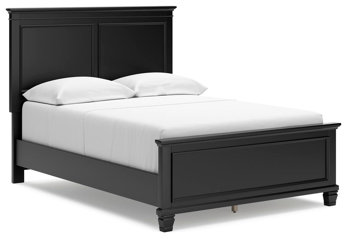 Lanolee Panel Bed, Dresser and Mirror - Black  (B687-SI) - Image 8