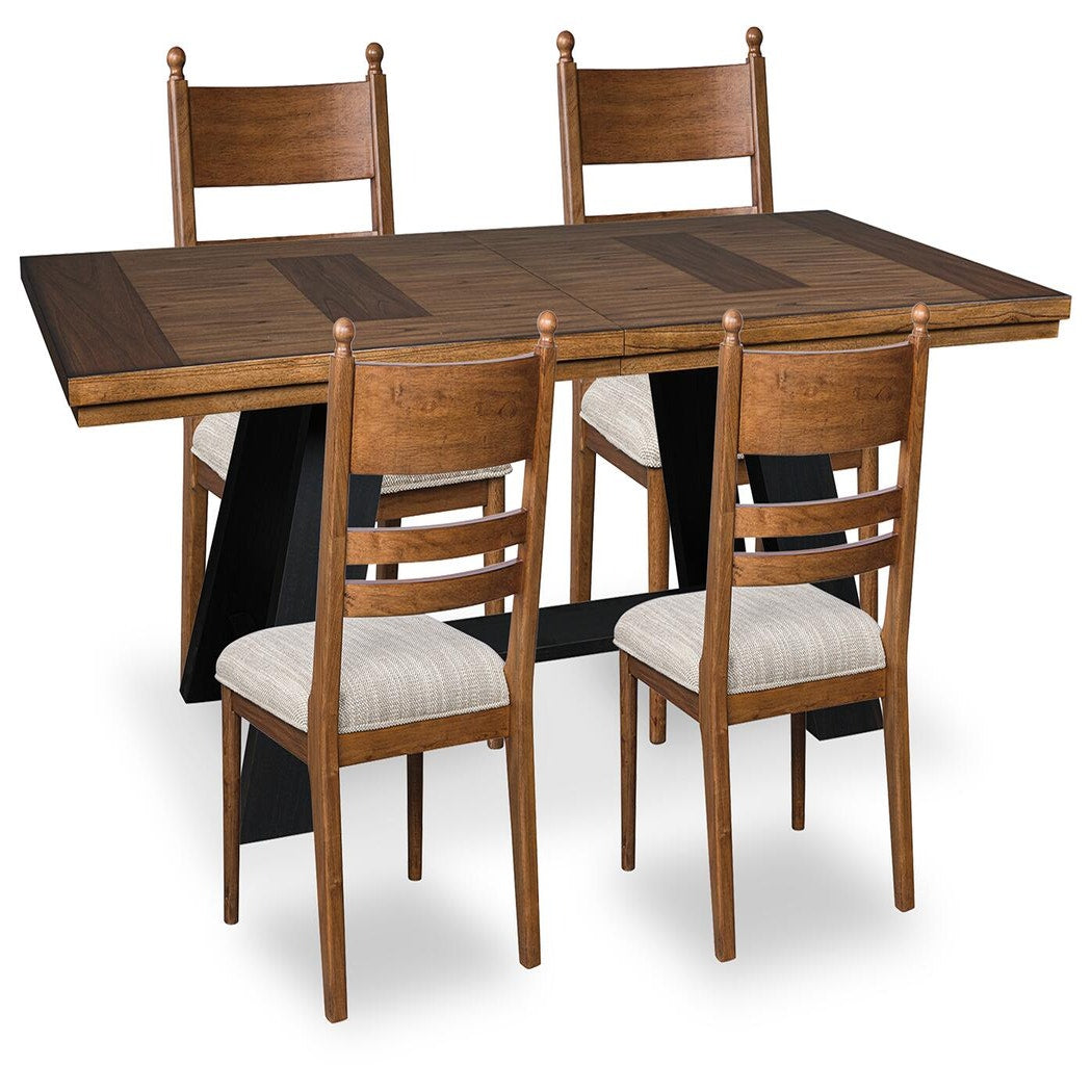 Greddinton Extension Dining Table and 4 Chairs (PCD824-SI)