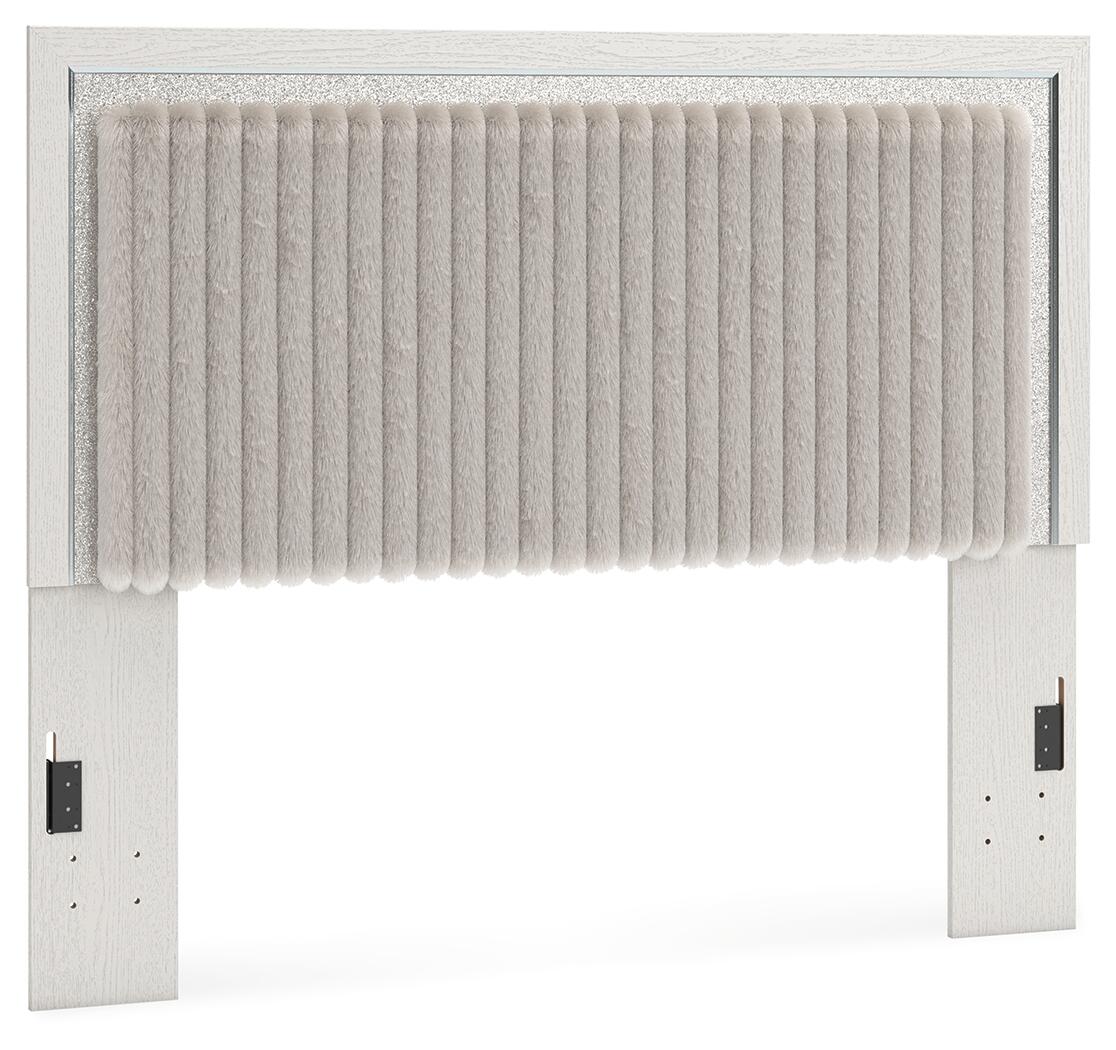 Zuraleus King/California King Upholstered Headboard/Footboard/Roll Slats (PCB3381-SI) - Image 28