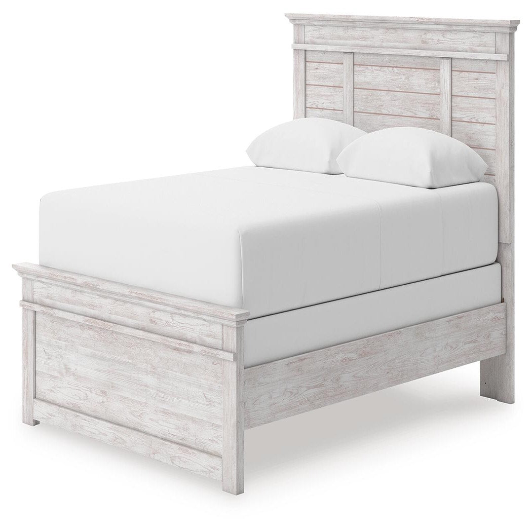 Makidern Queen Panel Bed, Dresser, Mirror and Nightstand (PCB1171-SI) - Image 13