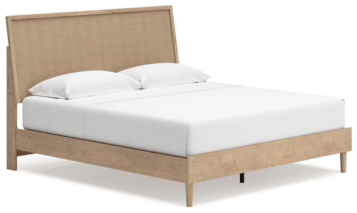 Cielden Panel Bed - Two-tone  (B1199-SI)
