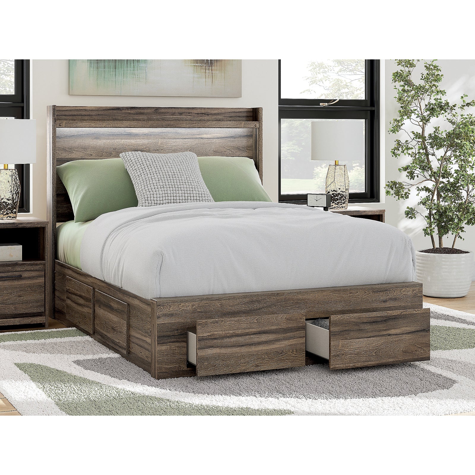 Elbrim Full Panel Storage Bed, Dresser and Mirror (PCB2005-SI) - Image 21