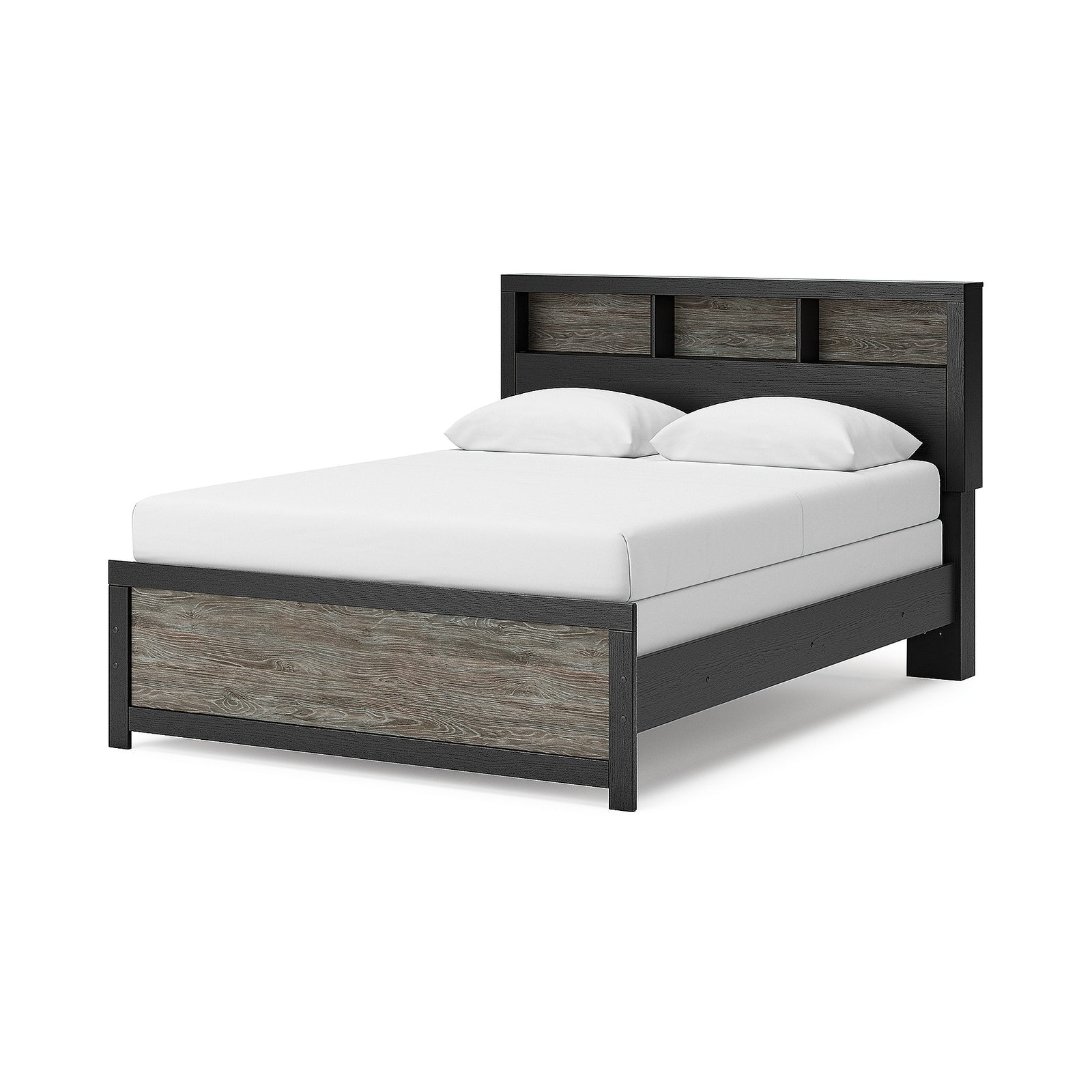 Broachmyn Queen Bookcase Bed, Dresser and Mirror (PCB1118-SI) - Image 16