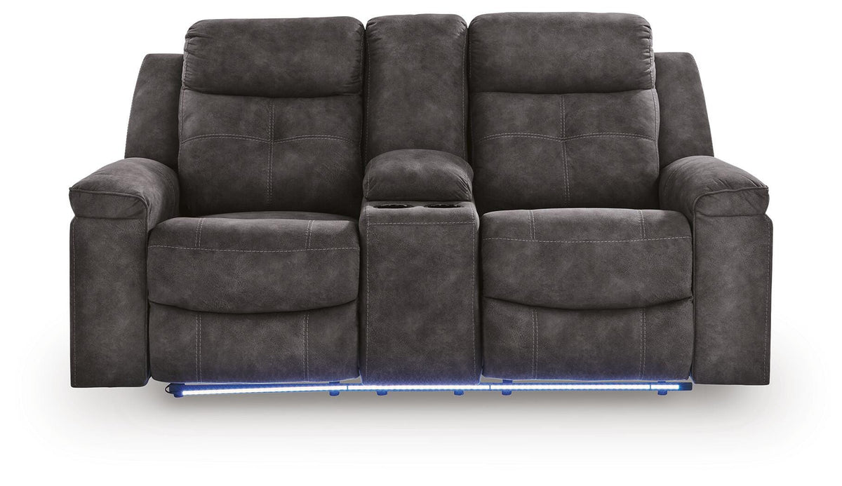Brysonview Reclining Loveseat with Console (63605-SI) - Image 11
