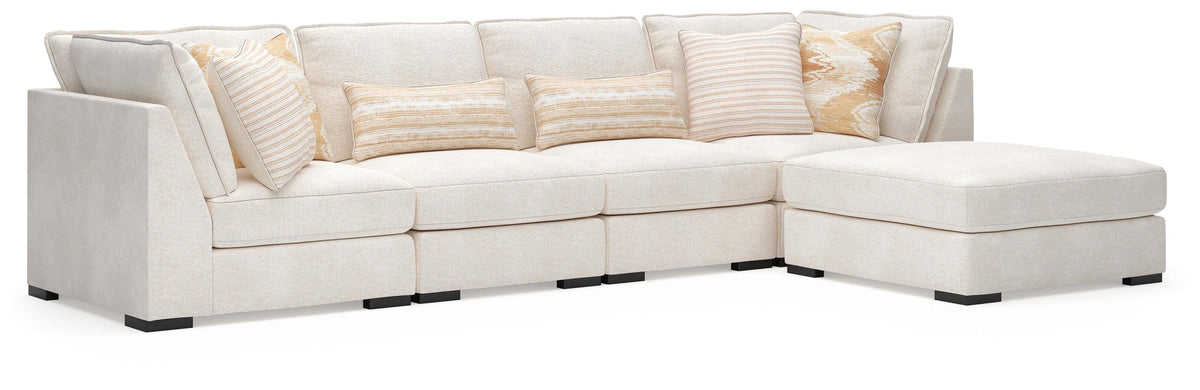 Donelson Creek 4-Piece Sectional and Ottoman (48002-SI)