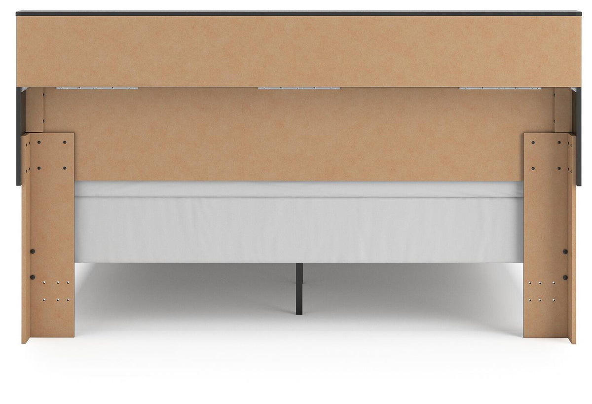 Broachmyn King Bookcase Panel Bed (PCB1118-SI) - Image 5