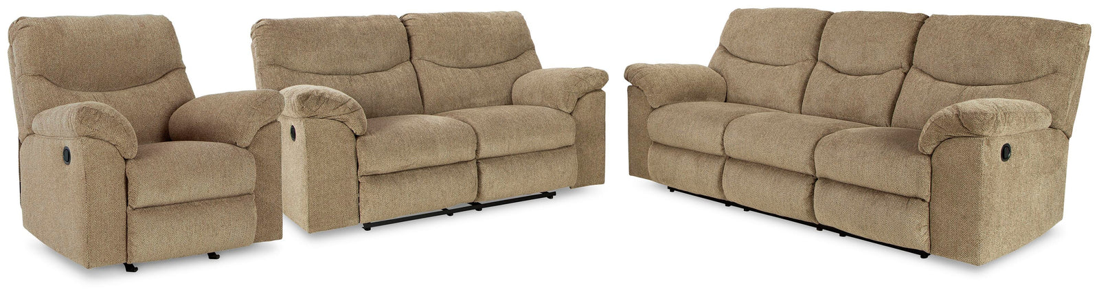 Alphons Reclining Sofa, Loveseat and Recliner (28202-SI)