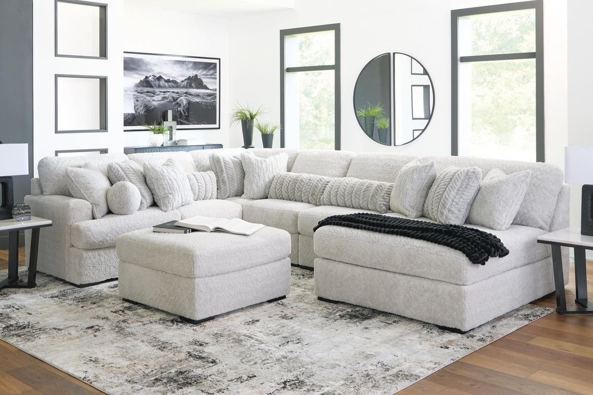 Cuddle Plush 6-Piece Sectional (PC59106-SI)