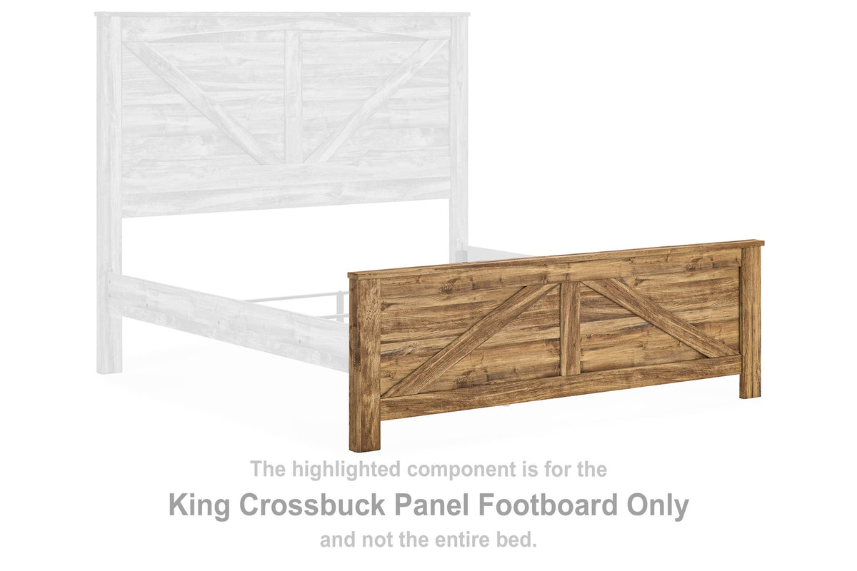 Maystonna King Crossbuck Panel Footboard (PCB1580-SI) - Image 2