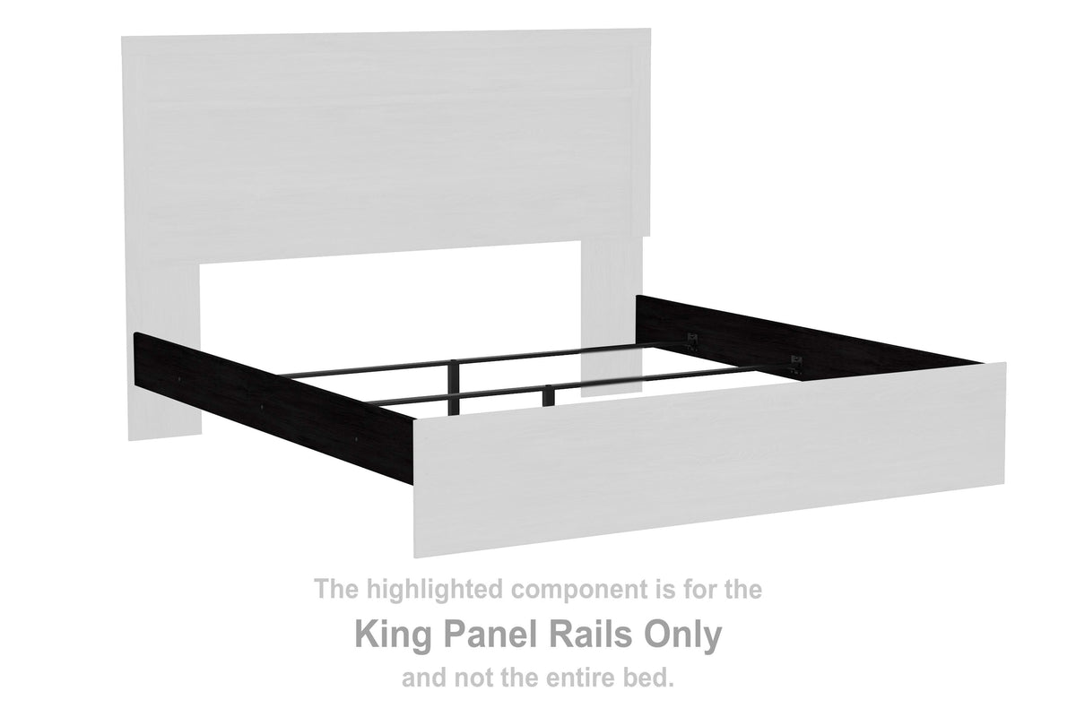 Belachime Panel Rails - Charcoal  (B2589-SI)