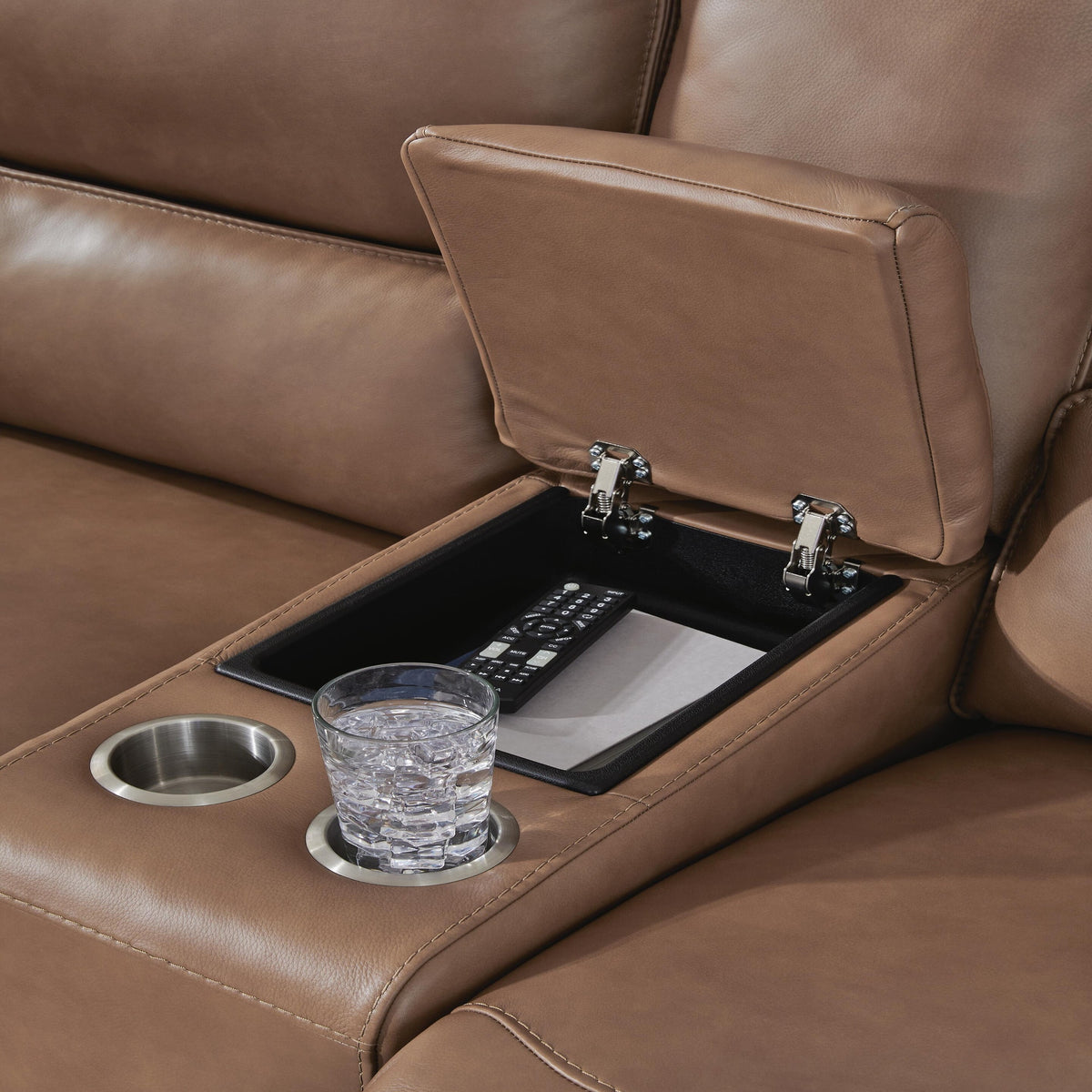 DeepWakes Power Reclining Loveseat with Console (PCU62606-SI) - Image 22