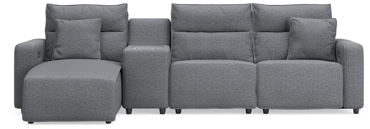 Modmax II 4-Piece Reclining Sectional with Chaise and Console (65906-SI)
