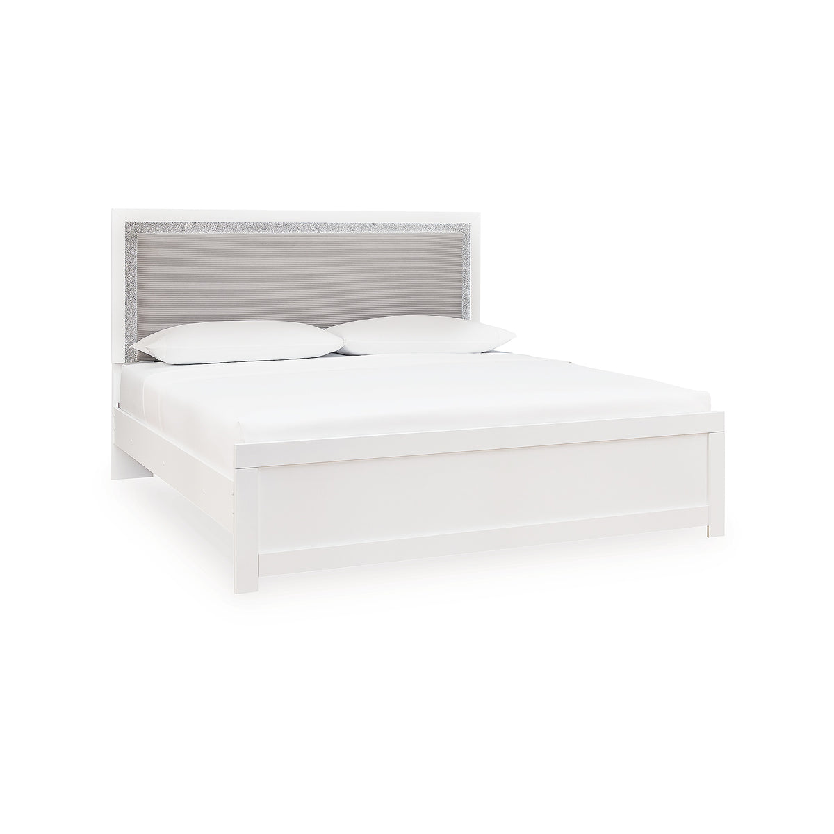 Maeling King Upholstered Panel Bed (PCB1119-SI)