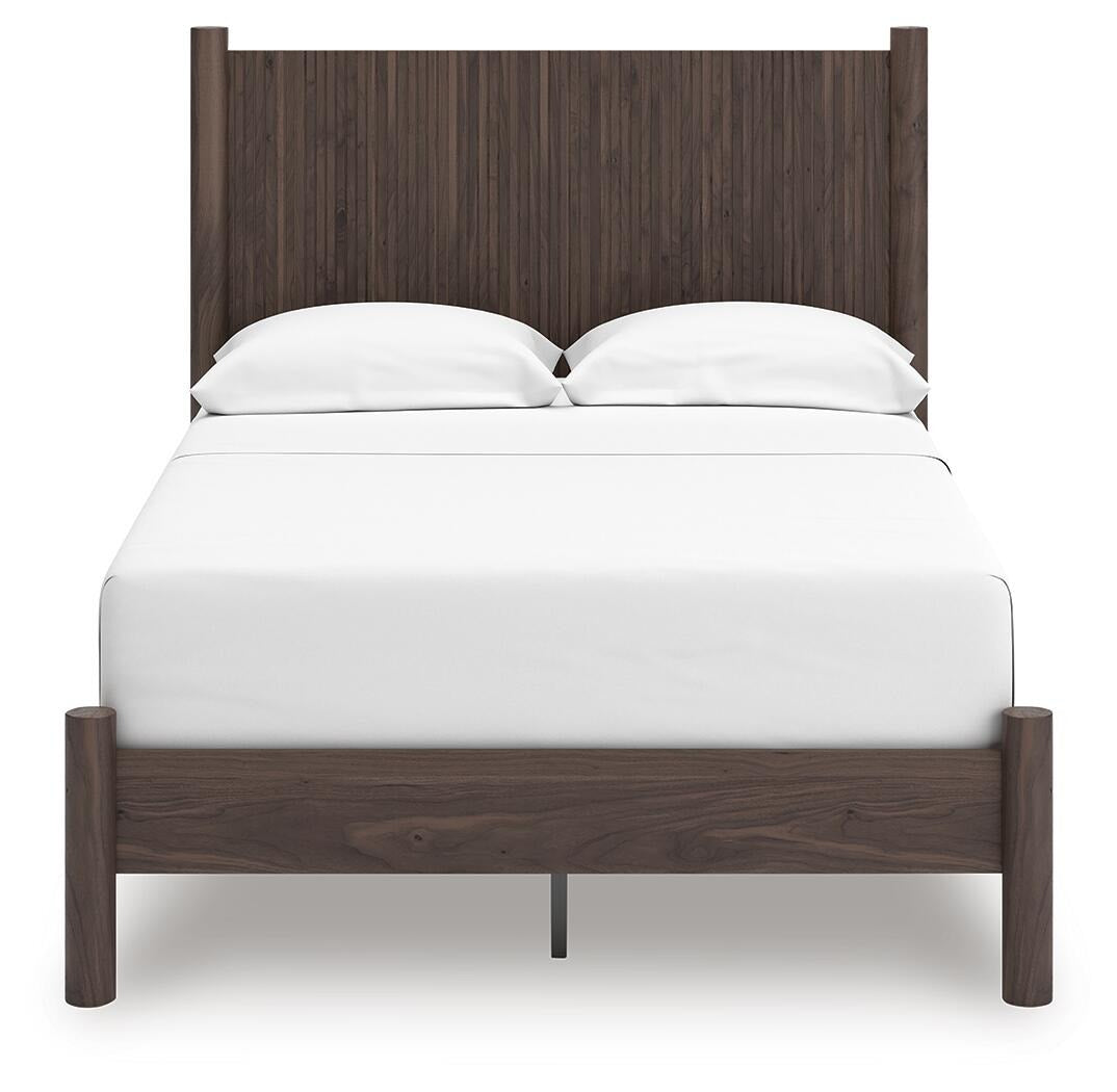 Pamytta Full Panel Platform Bed, Dresser and Mirror (PCB2614-SI) - Image 2