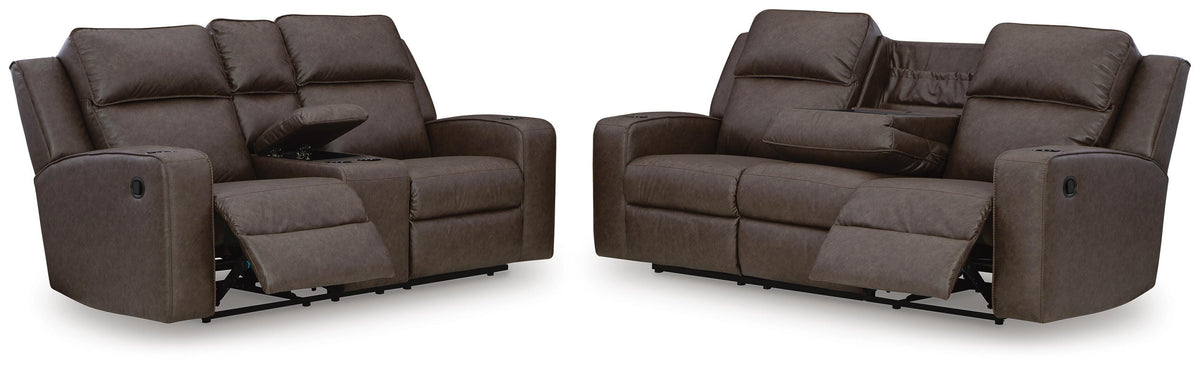 Lavenhorne Reclining Sofa and Loveseat (63306-SI) - Image 2