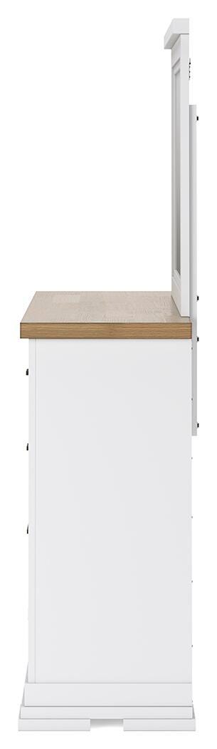 Ashbryn Panel Storage Bed, Dresser and Mirror - White/Natural  (B844-SI) - Image 7