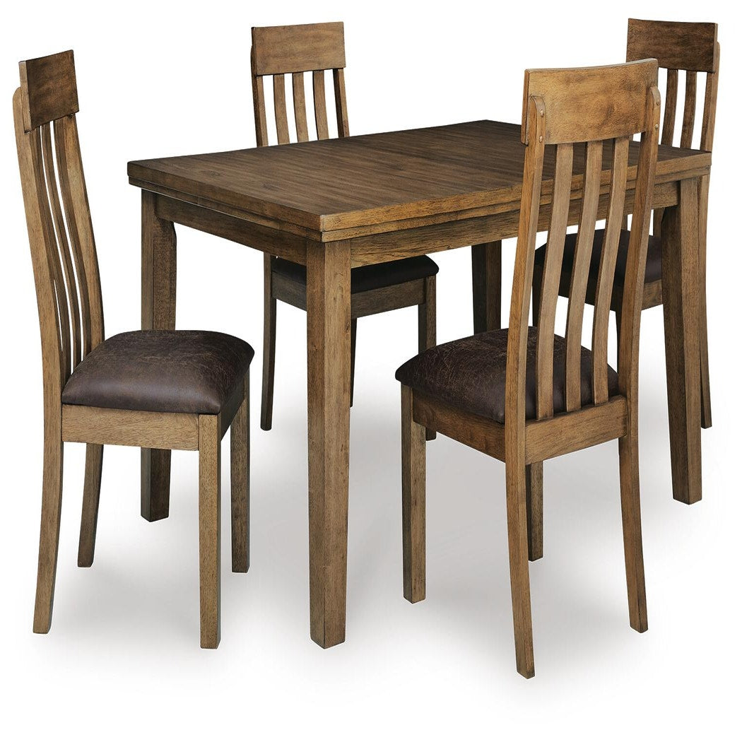 Urbinforte Extension Dining Table and 4 Chairs (PCD592-SI)