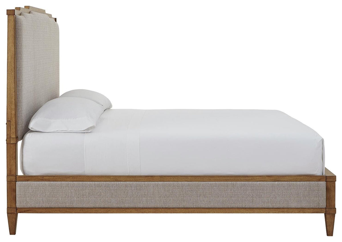 Sharlance Upholstered Panel Bed - Light Brown  (B895-SI) - Image 5