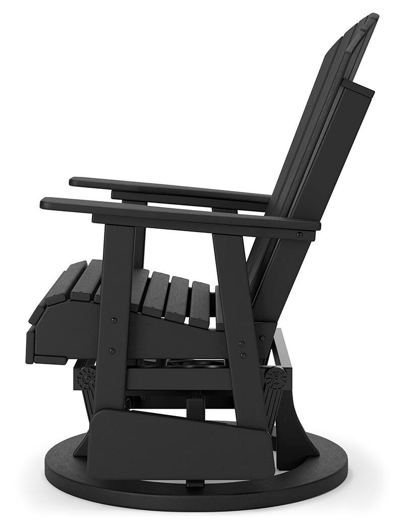 Hyland Wave Outdoor Swivel Glider Chair (P108-SI) - Image 12