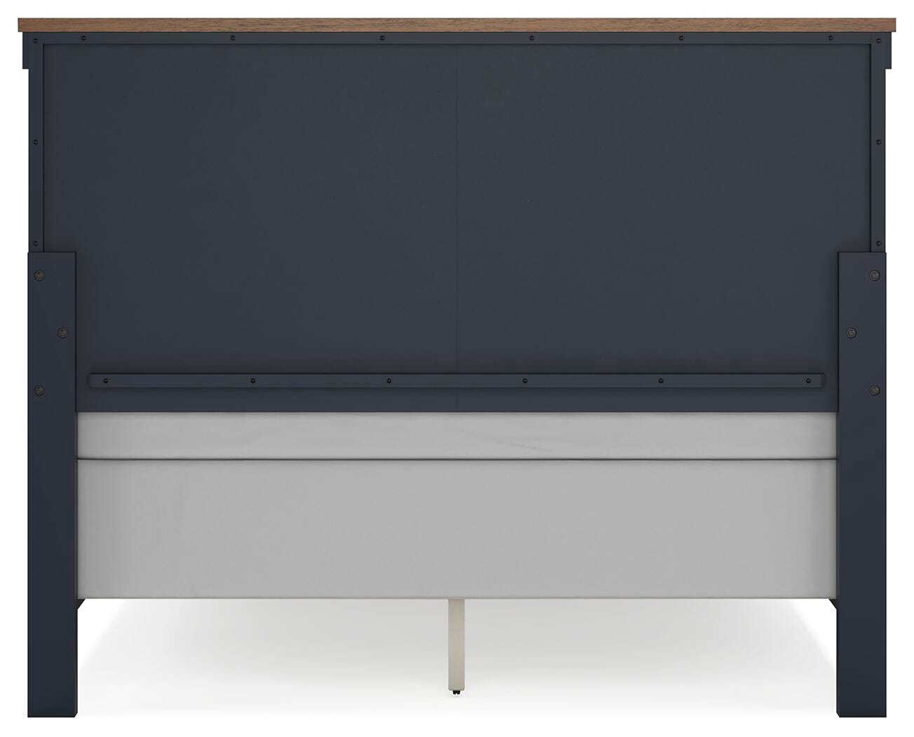 Landocken Panel Headboard, Dresser and Mirror - Brown/Blue  (B414-SI) - Image 10