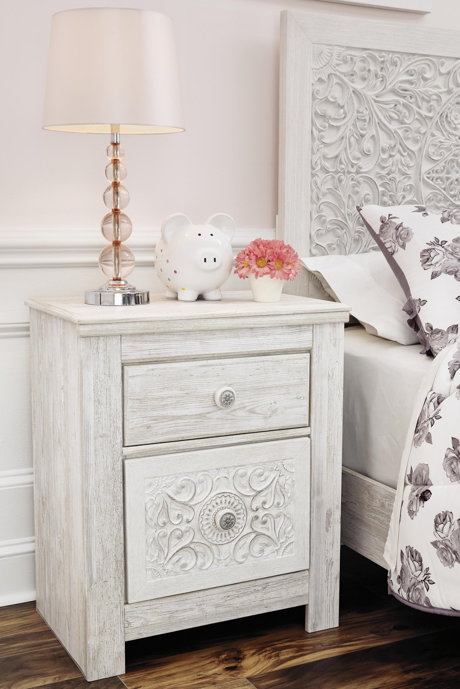 Paxberry Nightstand (Youth) - Whitewash  (B181-SI) - Image 7