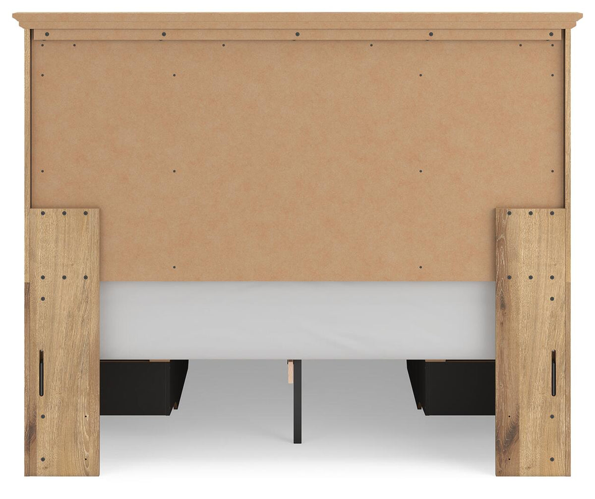 Makidern Queen Panel Bed with Storage, Dresser and Mirror (PCB1170-SI) - Image 13