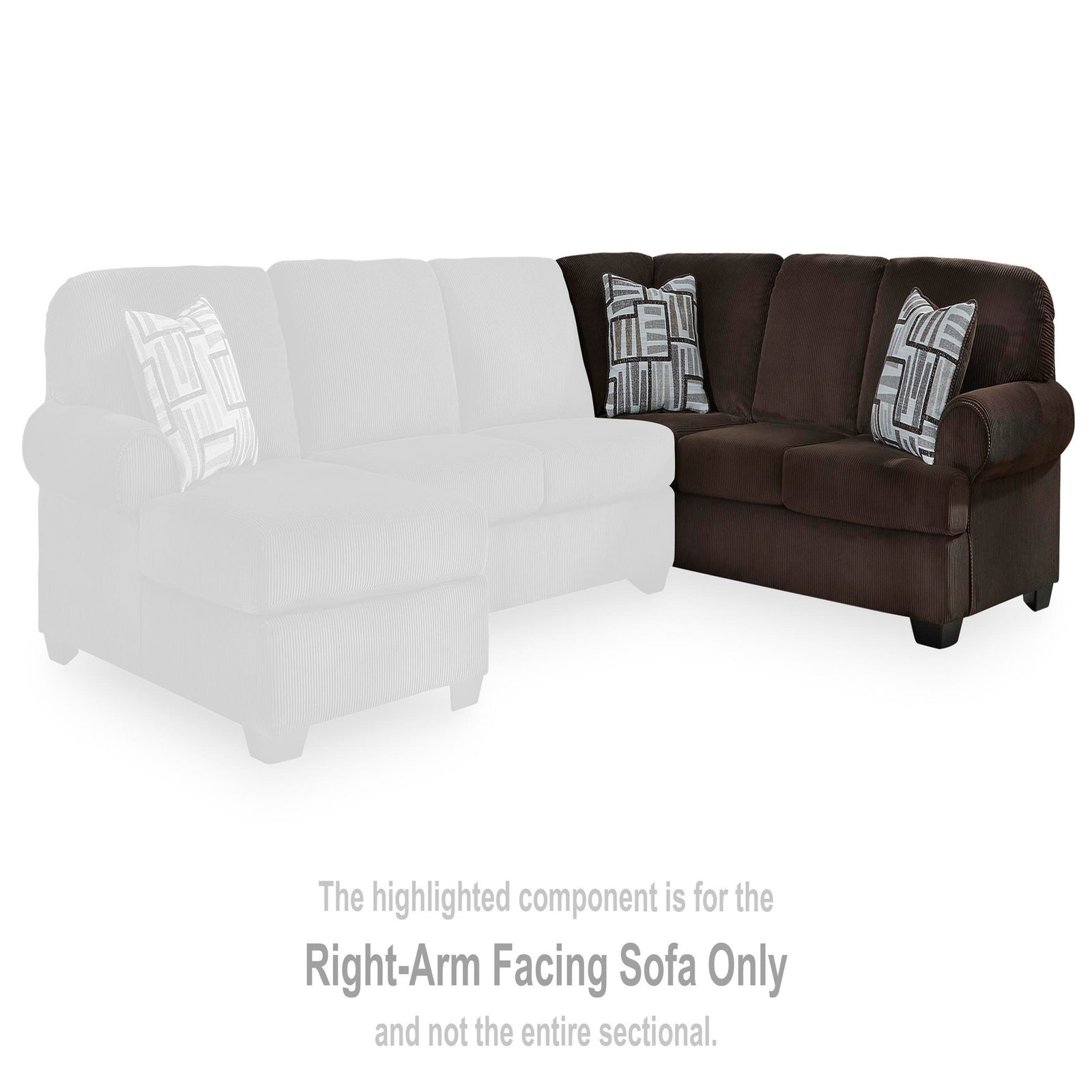 Kimlee Right-Arm Facing Sofa with Corner Wedge (PC35603-SI) - Image 3