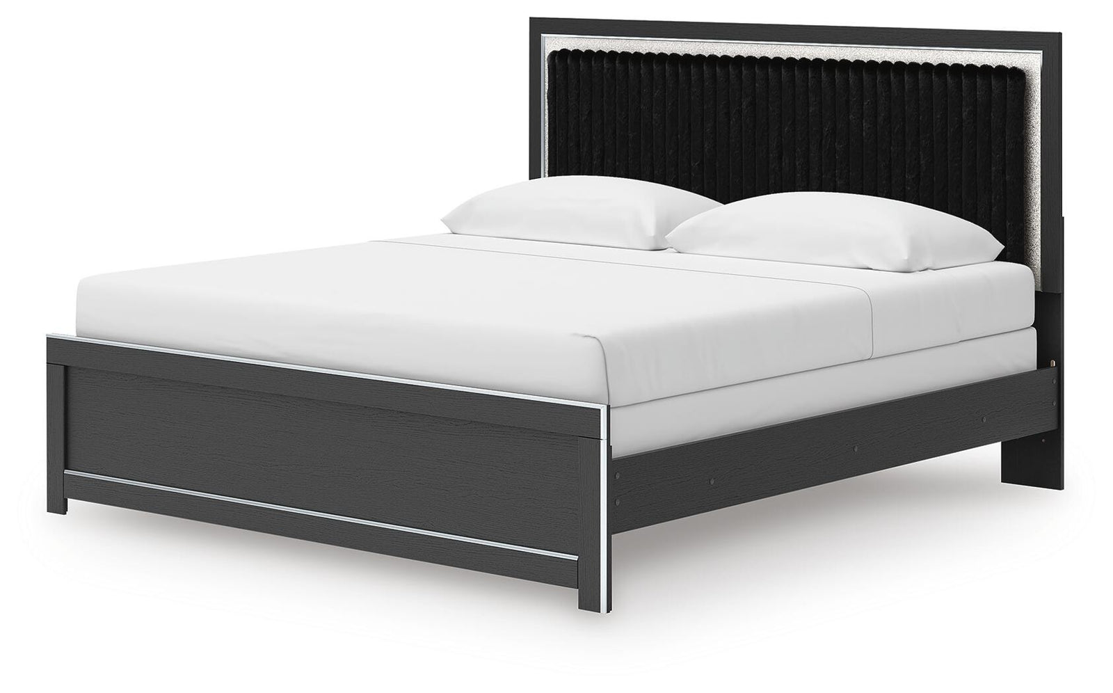 Zuraleus King Panel Bed, Dresser, Mirror and Nightstand (PCB3380-SI) - Image 15