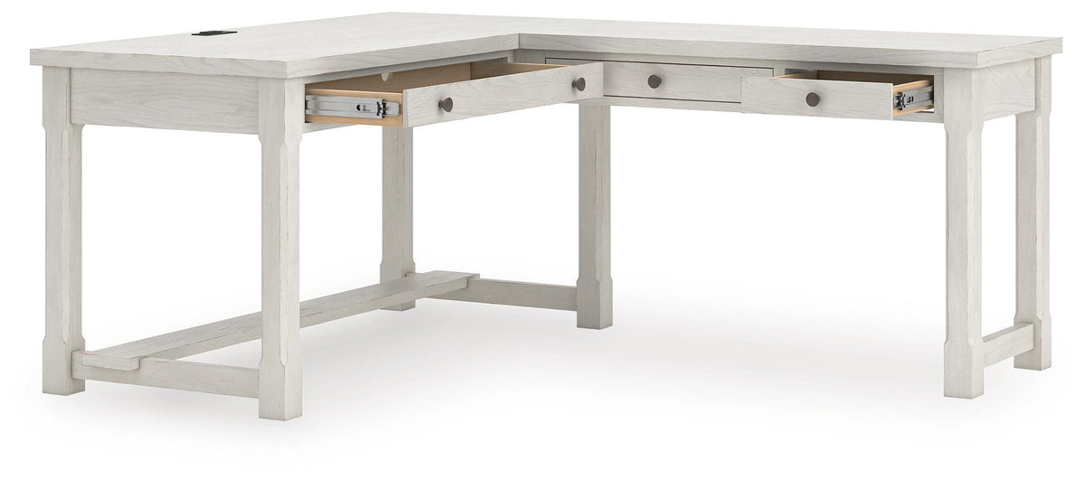 Robbinsdale L-Shaped Home Office Desk (H742-SI) - Image 3