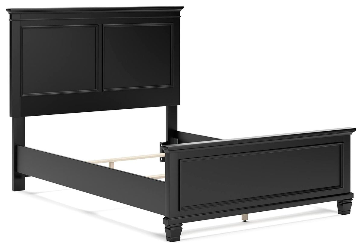 Lanolee Panel Bed, Dresser and Mirror - Black  (B687-SI) - Image 11