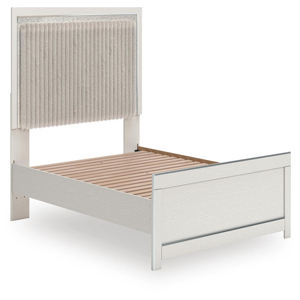 Zuraleus Queen Upholstered Panel Platform Bed (PCB3381-SI) - Image 2
