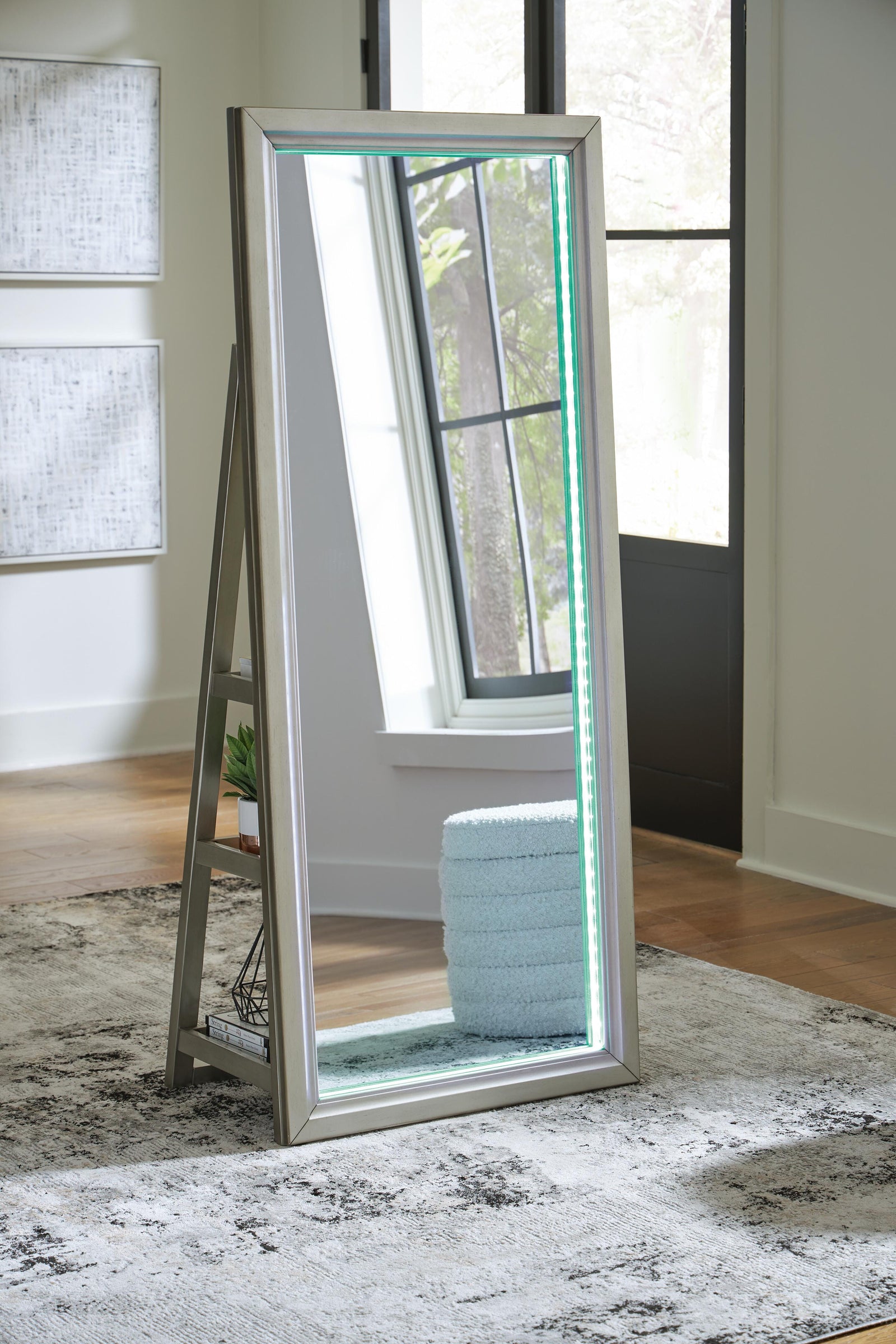Evesen Floor Standing Mirror/Storage (A8010380-SI) - Image 21