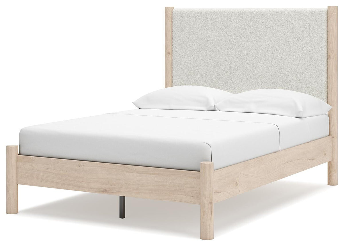 Cadmori Upholstered Panel Bed, Dresser and Mirror (B2615-SI) - Image 14