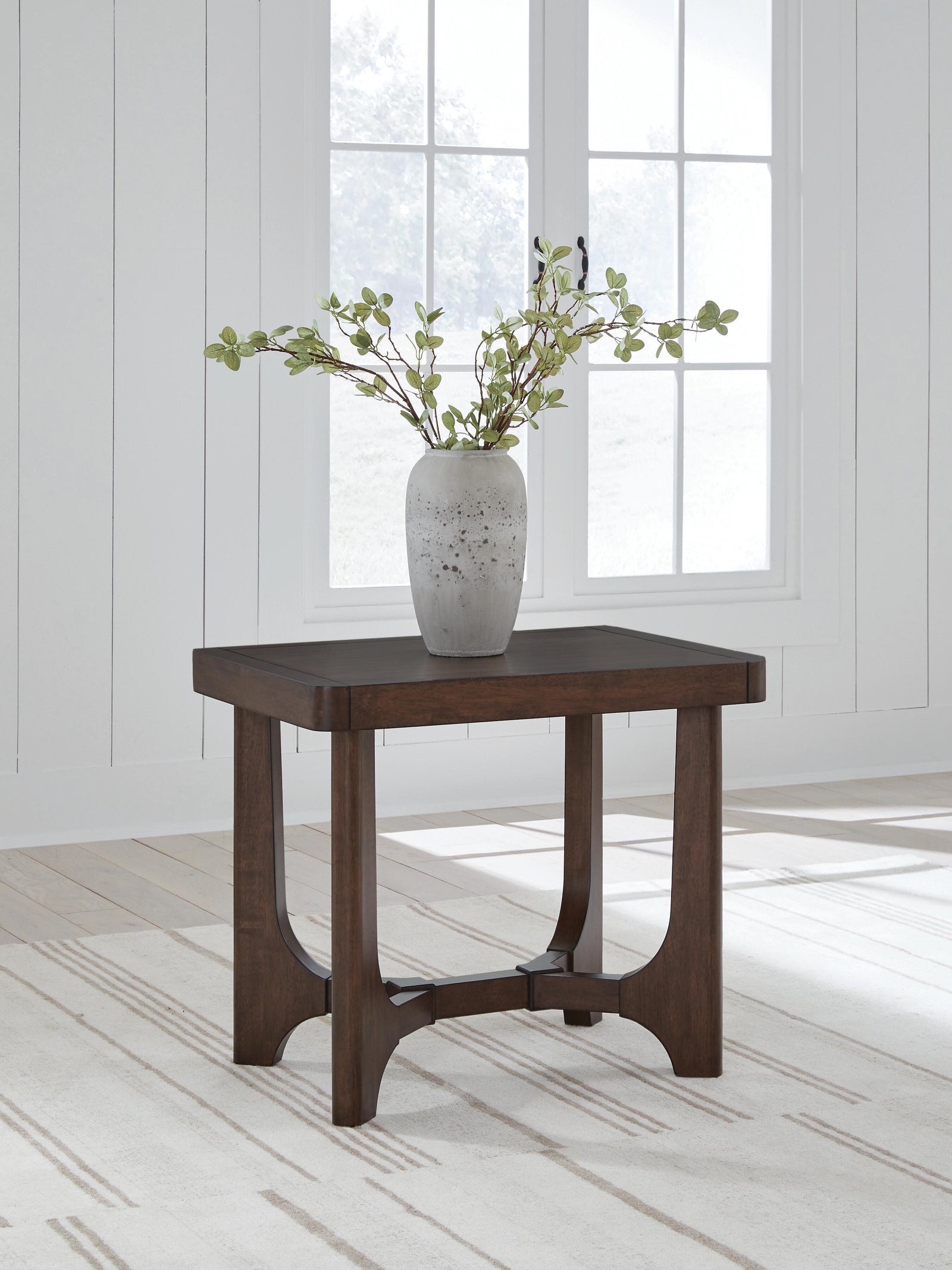 Korestone End Table - Dark Brown  (T438-SI) - Image 2