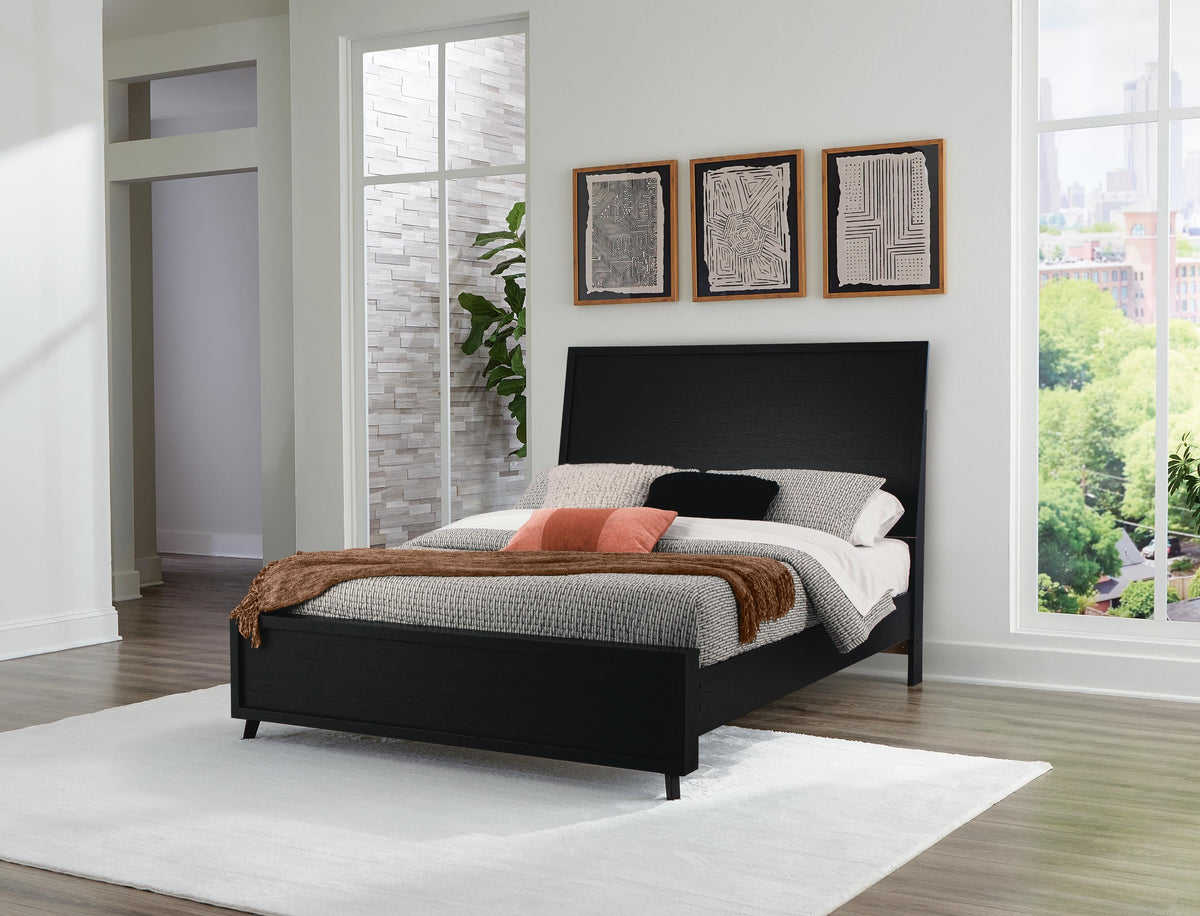 Danziar Panel Bed, Chest and Nightstand - Black  (B1013-SI) - Image 14