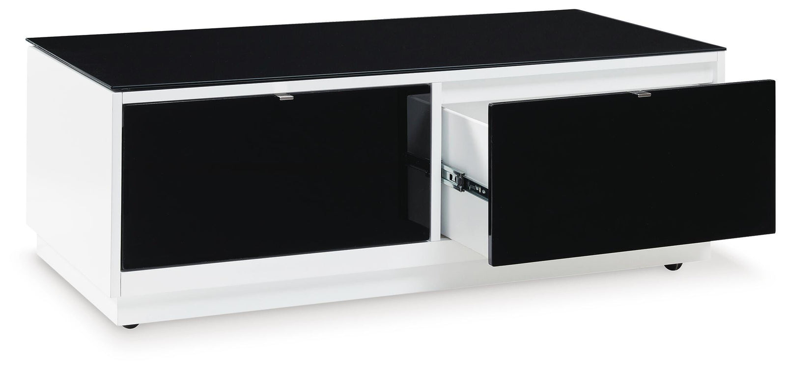 Gardoni Coffee Table - White/Black  (T756-SI) - Image 2